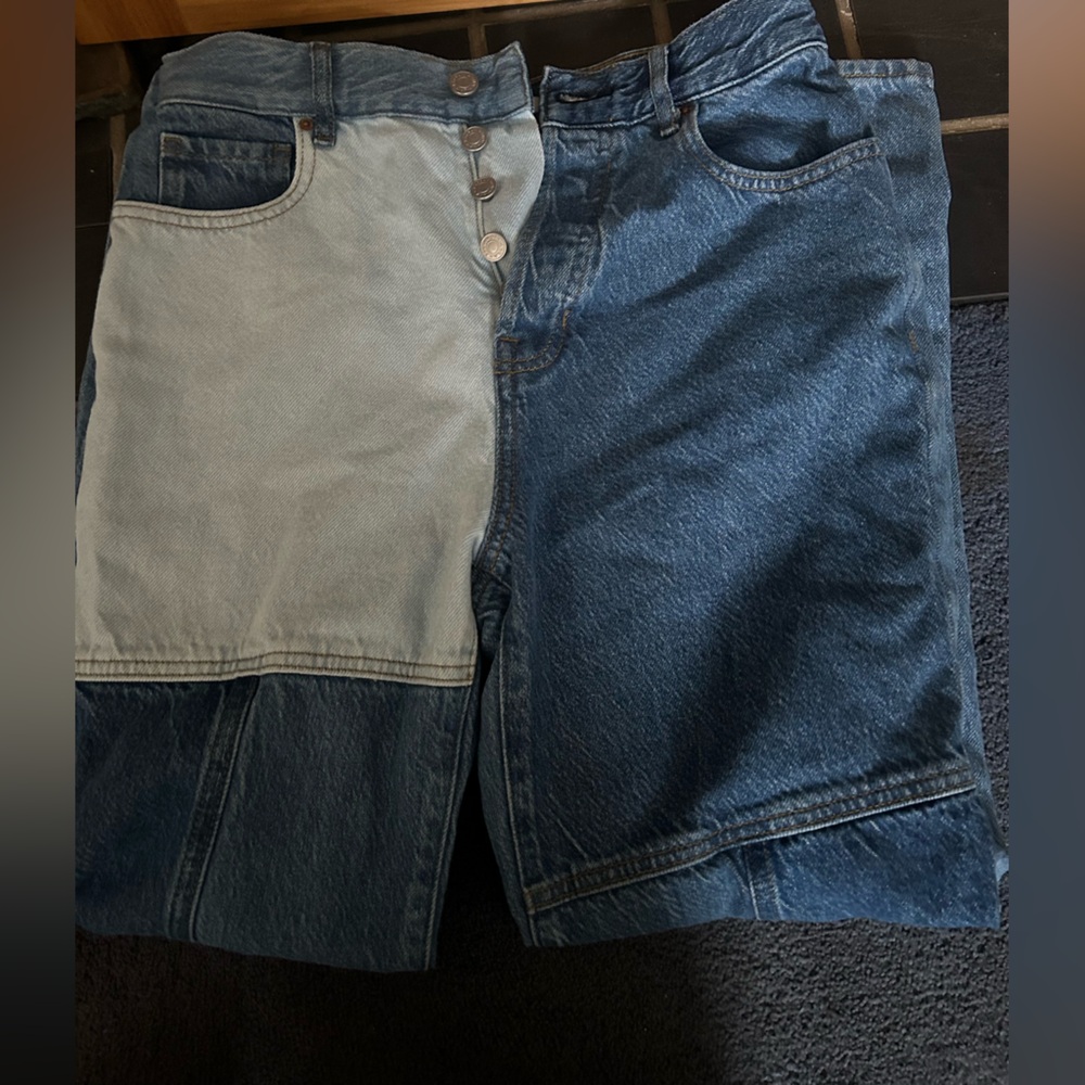 Pac-sun high waisted button up straight cut jeans